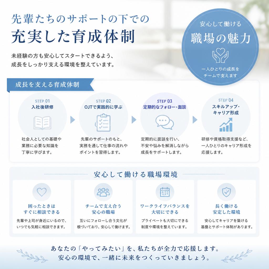 充実した育成体制